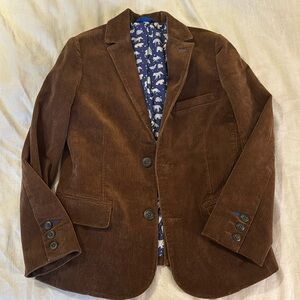 Biden boys brown corduroy blazer - 9-10 like new!